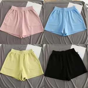 Pantalones cortos deportivos de cintura alta para mujer, pantalones casuales de cintura alta elástica para mujer, pantalones calientes de playa, ropa de calle de moda para mujer, pantalones cortos - Product Image 1