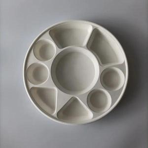 Assiettes de fête pour enfants Assiettes de bagasse jalebi biodégradables Assiettes de canne à sucre jetables écologiques pour fêtes et événements - Product Image 1