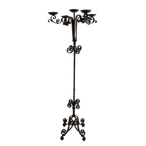 Nouveaux centres de décoration d'éclairage de table en métal candélabre pour jardin extérieur salle à manger décor support 7 motifs de fleurs bras - Product Image 5