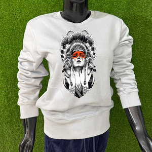 2026 Men's 100% Cotton Blended Oversized Pullover Hoodie with Digital Printing Breathable Fleece <b>Sweatshirt</b> for Winter - Product Image 1