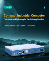 Ordinateur industriel sans ventilateur à large plage de températures avec boîtier métallique, processeur Intel Core I3/I5/I7/Rockchip RK3568 Quad Core, port série 4K et 4G LTE