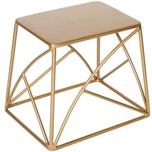 Support à gâteau métallique doré lumineux, support d'exposition de Dessert de Cupcake de taille personnalisée en treillis métallique structuré Royal - Product Image 3