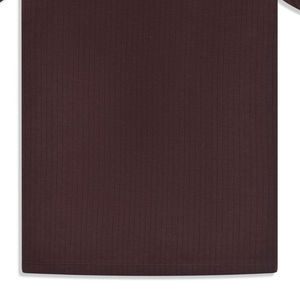 Polo de LICRA 100% algodón con patrón sólido ecológico informal para hombre, camiseta con textura marrón, Media manga con botones - Product Image 6