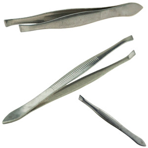 Pinzas Cosméticas Oblicuas de Acero de Alta Calidad, Tijeras Curvas Plateadas para Cejas con Punta Inclinada para Regulación - Product Image 2