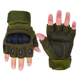 Gants de musculation respirants et légers de haute qualité en élasthanne/polyester unisexe à demi-doigts avec fermeture à pression - Product Image 1