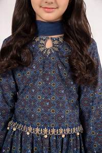 Classic Pakistani Kids Girls Formal Salwar Kameez Fancy Embroidered Lehenga Choli 100% Acrylic Wrinkle Free <b>Wedding</b> Eid Birthday - Product Image 3