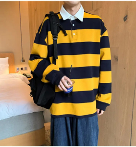 เสื้อสเวตเตอร์ถักผ้าฝ้าย 100% สำหรับผู้ชาย แบบสั่งทำพิเศษ ระบายอากาศได้ดี บางเบา ป้องกันริ้วรอย สวมใส่สบาย ทรงหลวม เหมาะสำหรับเป็นเสื้อตัวใน ฤดูใบไม้ร่วงและฤดูหนาว สีพื้น - Product Image 4