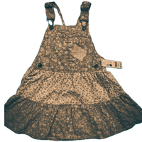 Robe superposée à imprimé floral pour filles avec impression fantaisie couleur unie, manches courtes, appliques ornées pour l'été, pour enfants