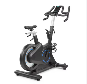 NOUVEAUTÉ : Vélo de spinning d'exercice avec volant d'inertie de 18 kg, gris, pour salle de sport à domicile - Product Image 1
