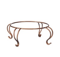 Support de plaque métallique en fer robuste à cadre épais pour assiettes de collection surdimensionnées ou carreaux d'art dans la configuration du salon