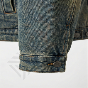 <b>Zip</b> <b>Up</b> Denim Jacket Minimalist Casual Jean Coat <b>Men's</b> Custom Logo Streetwear Fashion Outerwear Quality Supplier <b>Top</b> - Product Image 6