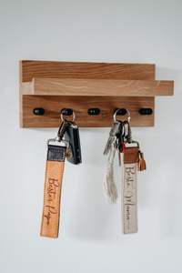 Organizador de Llaves de Pared de Madera, Hecho a Mano, Acabado Liso, Suministro al por Mayor - Product Image 2