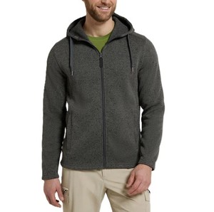 เสื้อมีฮู้ดแบบรูดซิปทรงใหญ่สีเทาแขนยาวระบายอากาศได้ดีแห้งเร็วฤดูใบไม้ร่วง - Product Image 5