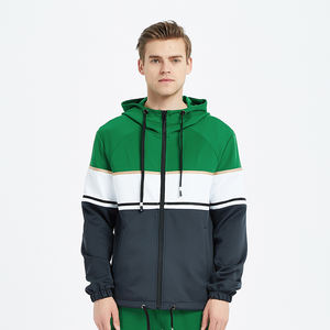 Chándales personalizados de alta calidad Conjunto de ropa deportiva para hombre Slim Fit Running Gym Poliéster Chaqueta de manga larga Pantalones de chándal Chándales en blanco - Product Image 4