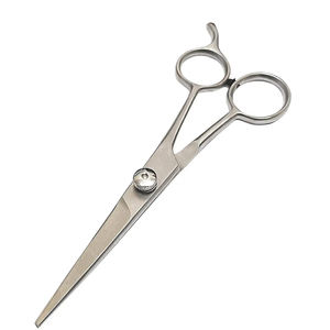 Ciseaux amincissants en acier inoxydable de coiffeur professionnel avec outil de coupe de cheveux tranchant à poignée en acier pour une utilisation en salon - Product Image 1