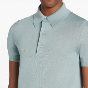 Camiseta de manga corta con logotipo personalizado para hombre para Polo Camiseta de Caballero de negocios de alta calidad - Product Image 3