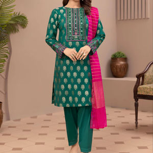 Ropa étnica calidad Indio pakistaní señoras cosido Shalwar Kameez trajes venta al por mayor mujeres vestido de seda vestido indio mujeres boda - Product Image 1