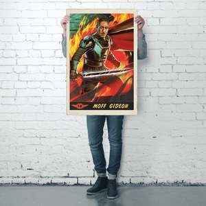 Modern Style the Mandalorian <b>Poster</b> Moff Gideon Card Design Made of Paper for Wall Usage - Product Image 4