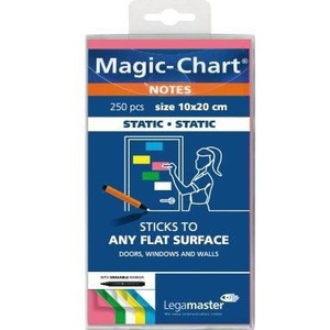 Bloc de Notas Legamaster Magic-Chart, 20 x 10 cm, Paquete de 250 Piezas, Colores Surtidos, Autoadhesivas, de Polipropileno, para Uso en Oficina - Product Image 1