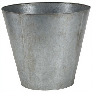 WeatherNest-Maceta Galvanizada Antigua para Decoración de Jardín o Balcón, Maceta de Metal Antiguo para Uso Decorativo - Product Image 2