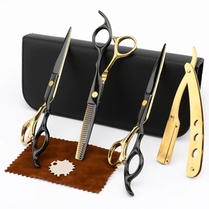 Échantillon gratuit Ciseaux de coiffeur de haute qualité pour droitier Ciseaux de coupe de cheveux en acier japonais Ciseaux de cheveux japonais professionnels - Product Image 1