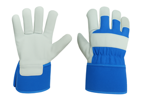 High Quality Cow Split Leather Safety <b>Gloves</b> - Product Image 3