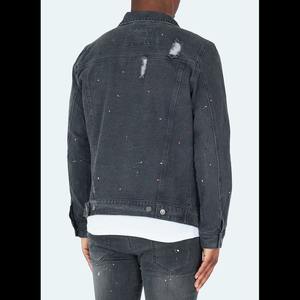 Mode délavé coupe-vent grande taille épais Jean anti-bouloches veste en jean polaire pour hommes de haute qualité - Product Image 6