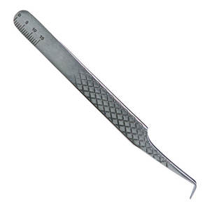 Pince à épiler incurvée de précision pour extensions de cils, outil de beauté professionnel en acier inoxydable pour salon et usage domestique - Product Image 2