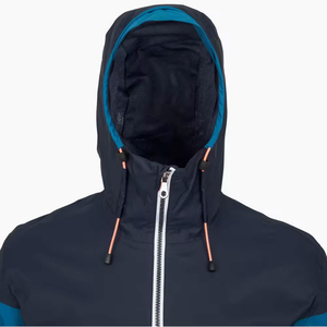 Chaqueta impermeable con logotipo personalizado para hombre, ropa informal cortavientos, abrigo impermeable con diseño bordado para venta al por mayor - Product Image 3