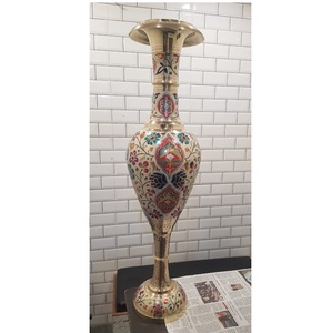 Modern Handmade Luxurious <b>Flower</b> <b>Vase</b> Latest <b>Black</b> Aluminium Brass Metal High Finishing for Home Hotel Living Room - Product Image 4