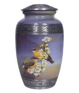 Urna de cremación clásica de Metal de estilo americano con acabado Natural, urna funeraria interior para cenizas, decoración interior única - Product Image 5