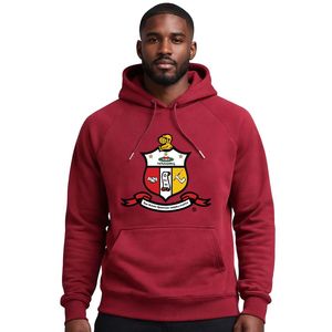 Kappa Alpha Psi Crimson Chenille Crest Premium <b>Hoodie</b> True To Size Embroidered Greek Apparel Krimson Red - Product Image 1