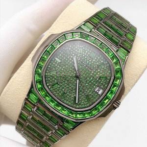 นาฬิกาข้อมืออัตโนมัติสไตล์ฮิปฮอปเท่ๆสำหรับผู้ชายแฟชั่นสีเขียวแฟชั่นทันสมัย - Product Image 2