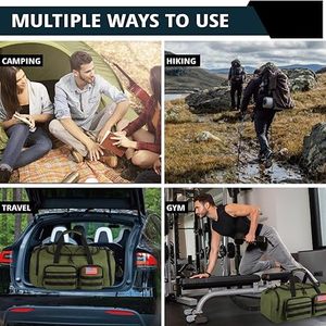 Bolsa de lona verde militar personalizada rápida Organizador de viajes al aire libre de moda para uso nocturno - Product Image 2