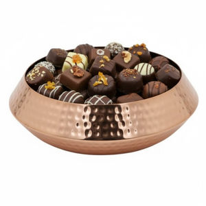 Elegante Tazón de Servir de Metal Plateado con Base de Pedestal con Patrón de Rosas en Relieve, Tazón para Chocolate, Perfecto para Regalos de Boda y Decoración del Hogar - Product Image 5