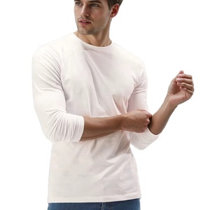 เสื้อยืดพิมพ์ลายกราฟิกสกรีนแบบกำหนดเอง เสื้อยืดคอตตอนหนาน้ำหนักมากสำหรับผู้ชาย แขนยาว ขอบดิบ ผ้าเฟรนช์เทอร์รี่ ทรงบ็อกซี่ - Product Image 1