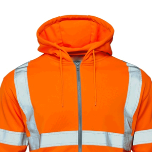 Sudadera con capucha de manga larga para hombre de alta calidad, ropa de trabajo reflectante para trabajadores de la construcción, poliéster impermeable transpirable con capucha - Product Image 5