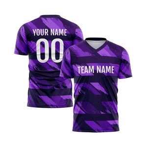 Maillot de football 2026 sublimé à manches courtes, séchage rapide, respirant, unisexe, personnalisable par transfert thermique, vêtement de sport - Product Image 1
