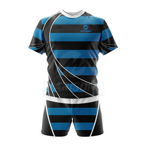 Uniformes de rugby personnalisés de haute qualité, respirants et à séchage rapide, 100% polyester, prix d'usine, vente en gros - Product Image 1
