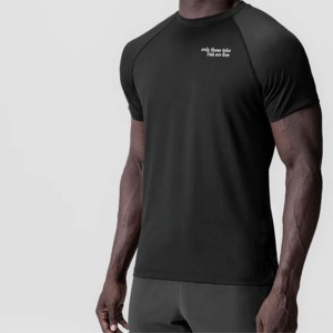 เสื้อยืดคอกลมสำหรับผู้ชาย, เสื้อยืดสำหรับฝึกซ้อมและวิ่งออกกำลังกายผ้าฝ้าย100% ซับเหงื่อได้ดี - Product Image 6