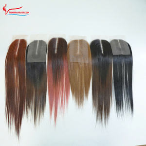 VENTE FLASH!! Extension de cheveux humains vietnamiens HD Lace Closure bone straight Cheveux humains vietnamiens pour faire une perruque - Product Image 2