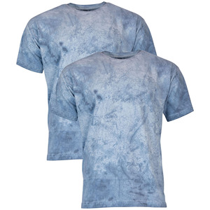 Algodón Hombres Verano Hip-hop Street Style Tie Dye Camiseta Personalizada Casual Oversized Loose Crew Neck T-shirt - Product Image 1