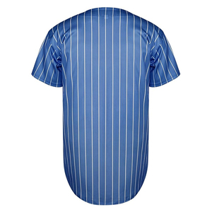 Camiseta de Béisbol Personalizable con Nombre de Equipo, Antibacteriana, con Rayas, Impresión Digital, 100% Poliéster, Secado Rápido, Cuello en V, Manga Corta - Product Image 3