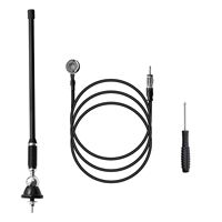 Base de montage d'antenne stéréo universelle pour voiture Radio AM/FM Signal amplifié Mât de bateau aérien Câble d'antenne flexible pour camion-pelle