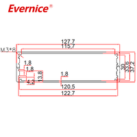 Boîtier en aluminium anodisé pour électronique, boîtiers d'instruments, boîtiers de circuits imprimés, boîte de jonction