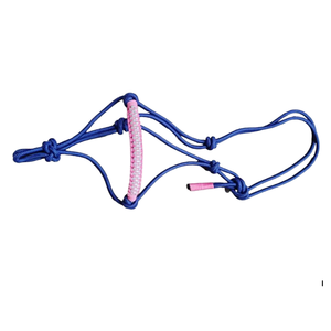 Venta al por mayor inglés caballo ecuestre cuerda Halter 8mm grueso PP trenzado elegante nariz banda Reflector personalizable portátil embalaje - Product Image 1