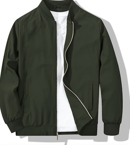 Veste en coton pour homme, fermeture éclair intégrale, veste de travail, col rabattu, décontractée, coupe-vent, Bangladesh, nouvelle collection - Product Image 6