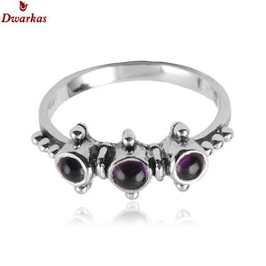 Anillo de plata de ley 925 con amatista, joyería de marca personalizada del fabricante mayorista más vendido, para hombre y mujer - Product Image 2