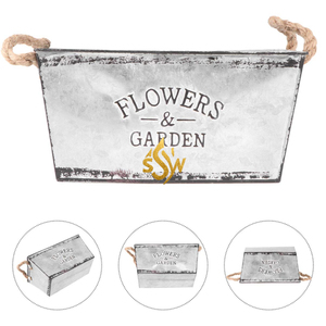 กระถางต้นไม้สไตล์วินเทจเหมาะสำหรับวางสมุนไพรและดอกไม้ในห้องนั่งเล่นหรืออุปกรณ์ตกแต่งระเบียง - Product Image 5