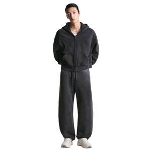 Fabricant de survêtements lavés d'hiver de haute qualité 100% coton polaire lourd personnalisé hommes femmes sweats à capuche - Product Image 1